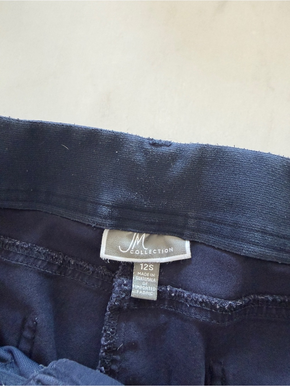 JM Collection Navy Pants - Picture 2 of 3